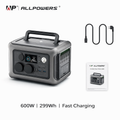 ALLPOWERS R600 Portable Power Station 299Wh LiFePO4 – 600W (1200W Surge) | Fast EU Delivery